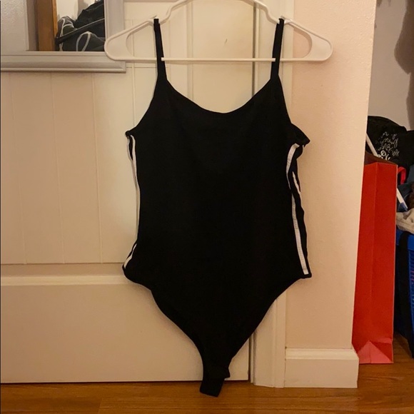 Black with stripes bodysuit - Picture 1 of 1